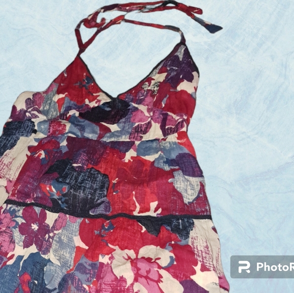 EUC Free Flow Aeropostale blo halter sundress . Sz Medium - Picture 10 of 17